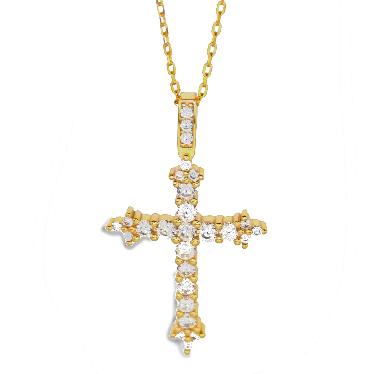 CZ CROSS NECKLACE