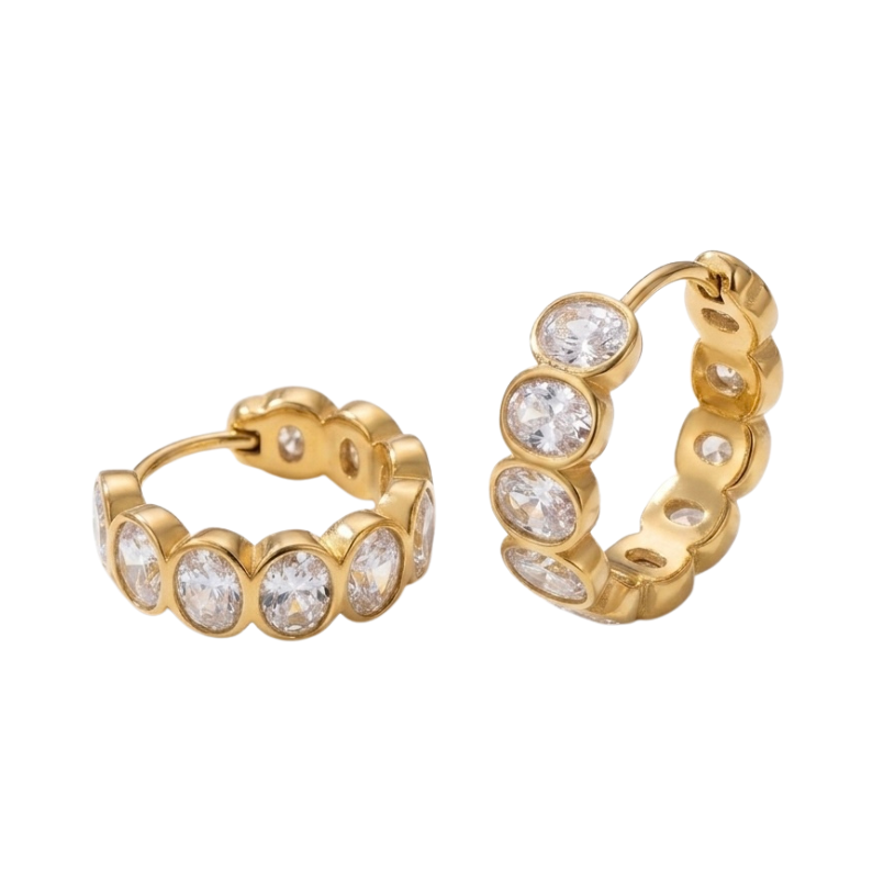 Sun-Kissed Oval Hoops
