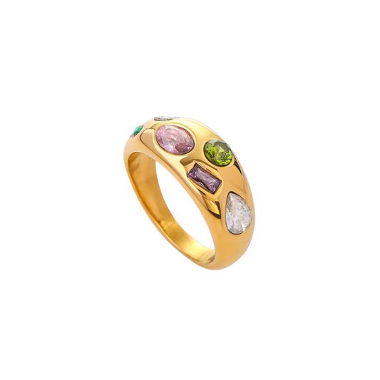 Multi Color Stone Ring