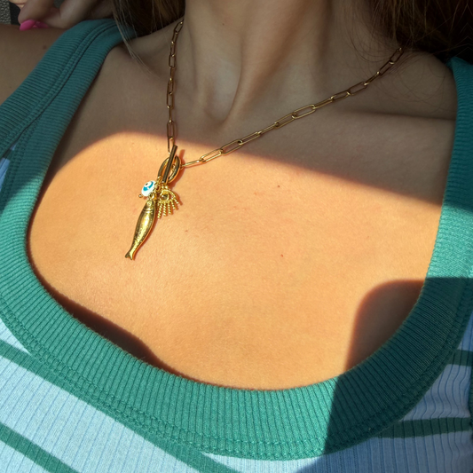 Beach Babe Pendant Necklace
