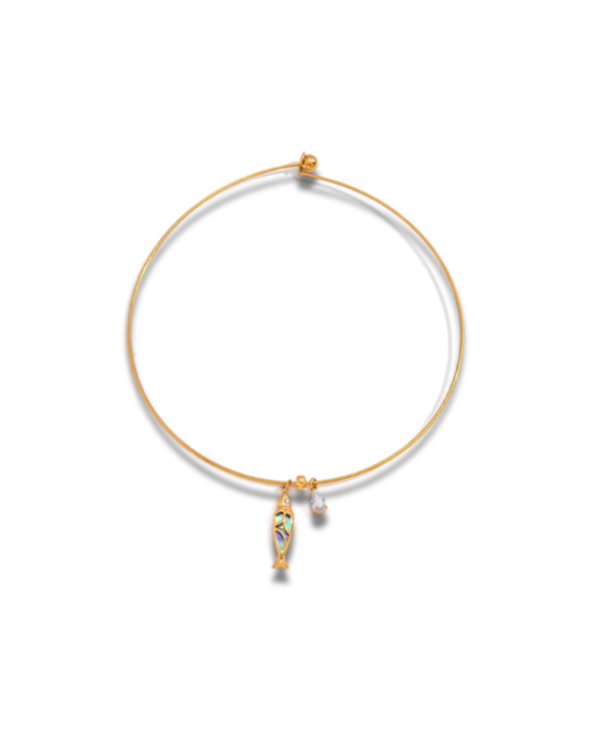 Lucky Fish Cuff Necklace